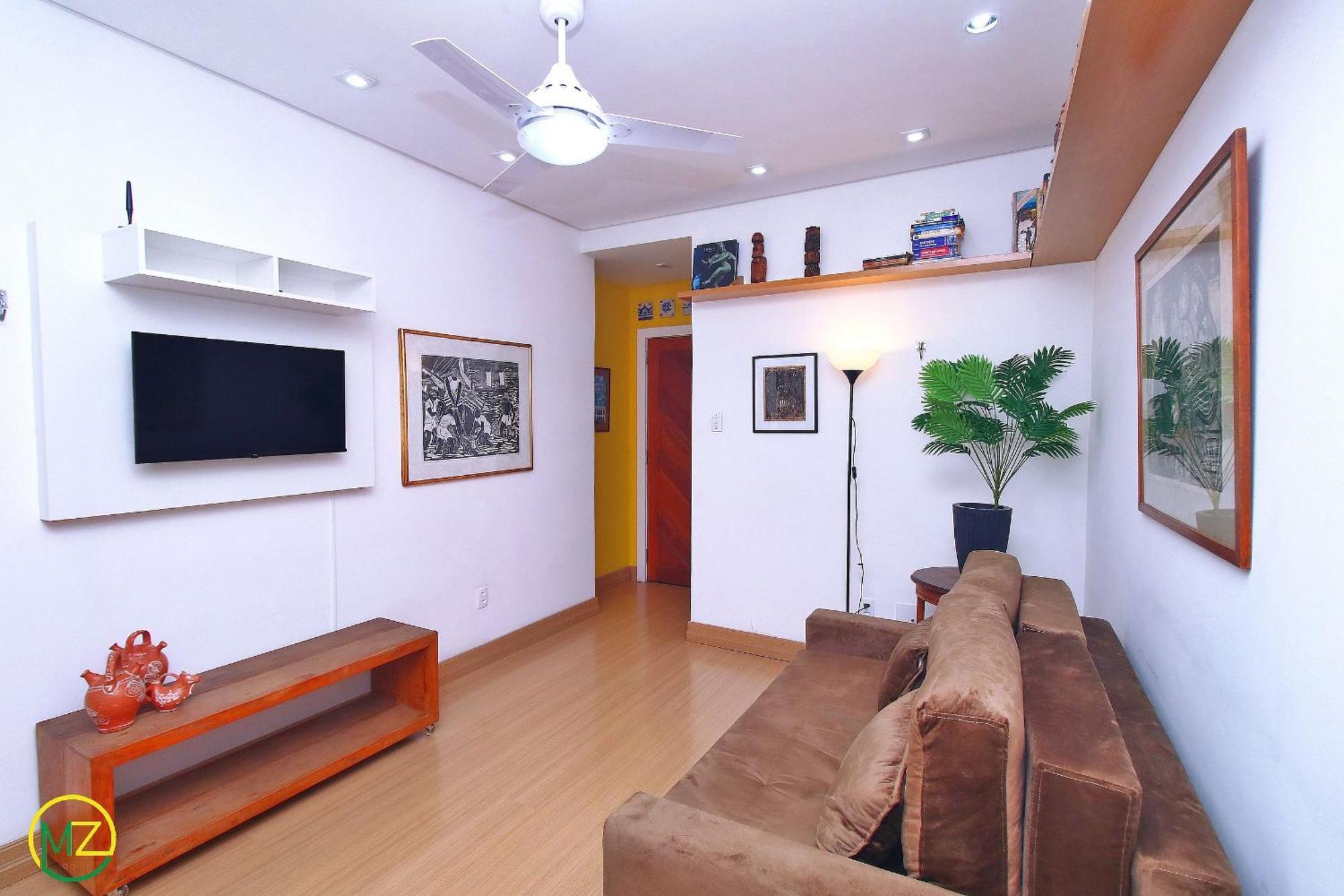 Estiloso E Confortavel 2 Quartos No Leblon Apartemen
